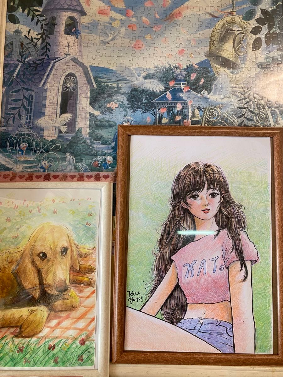 手描きイラスト オリジナル 女の子 色鉛筆画 Kazu Yayoi｜Yahoo!フリマ