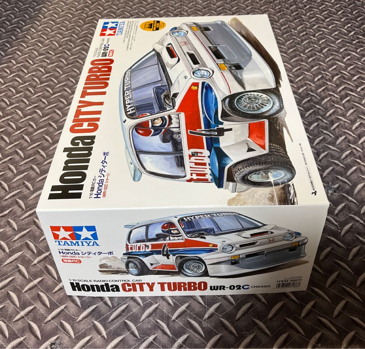タミヤ 1/10 RC ホンダ シティターボ WR-02Cシャーシ 未組立 ITEM58611