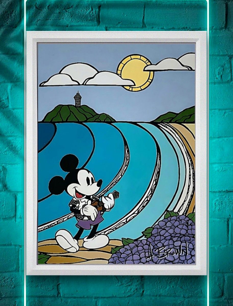 ヘザーブラウン・サーフミッキー コラボ 激レア 【A4サイズ写真