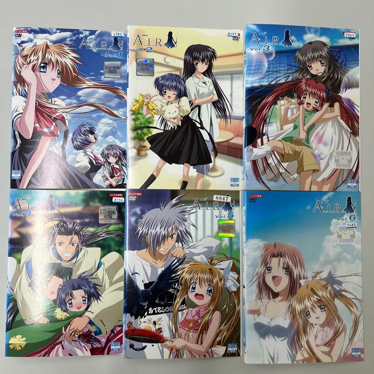 AIR DVD 全6巻 全巻セット レンタル落ち エアー アニメ｜Yahoo!フリマ