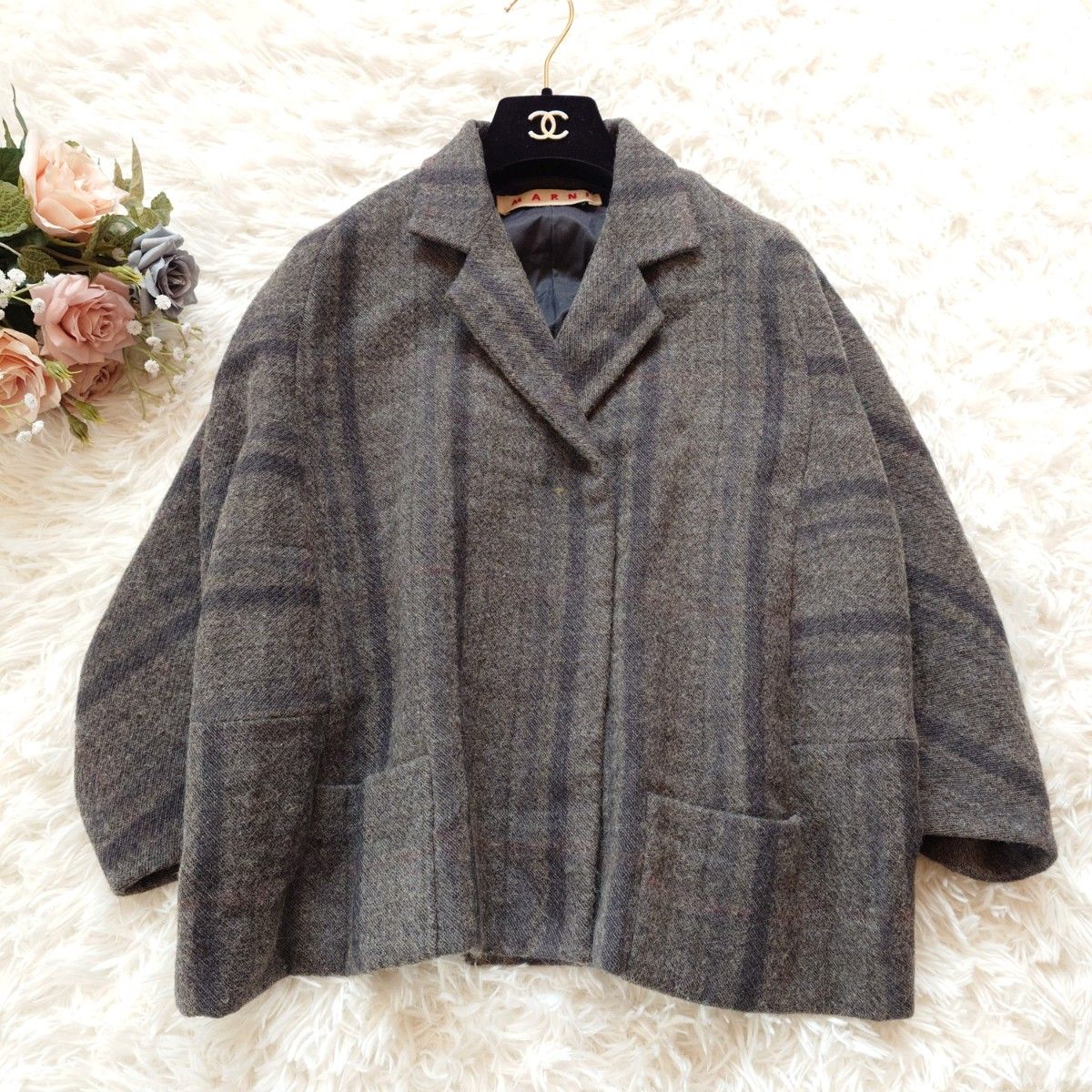 マルニ MARNI ドルマン ジャケット ショートコート 短丈 Y2K ウール