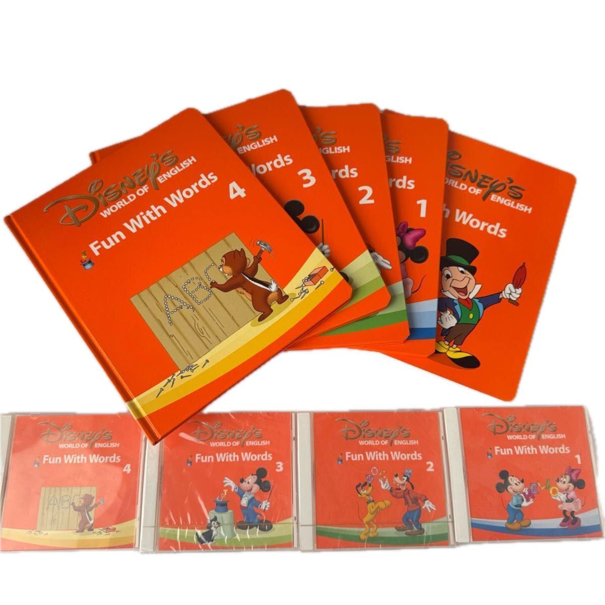 美品】DWE Fun With Words 絵本＆CD 全4巻セット ディズニー英語