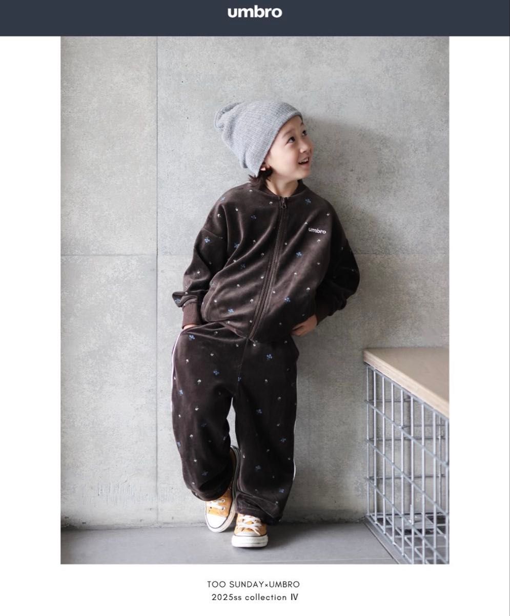 新品》しまむら TOOSUNDAY とうくん UMBRO 受注限定 ベロアジップ