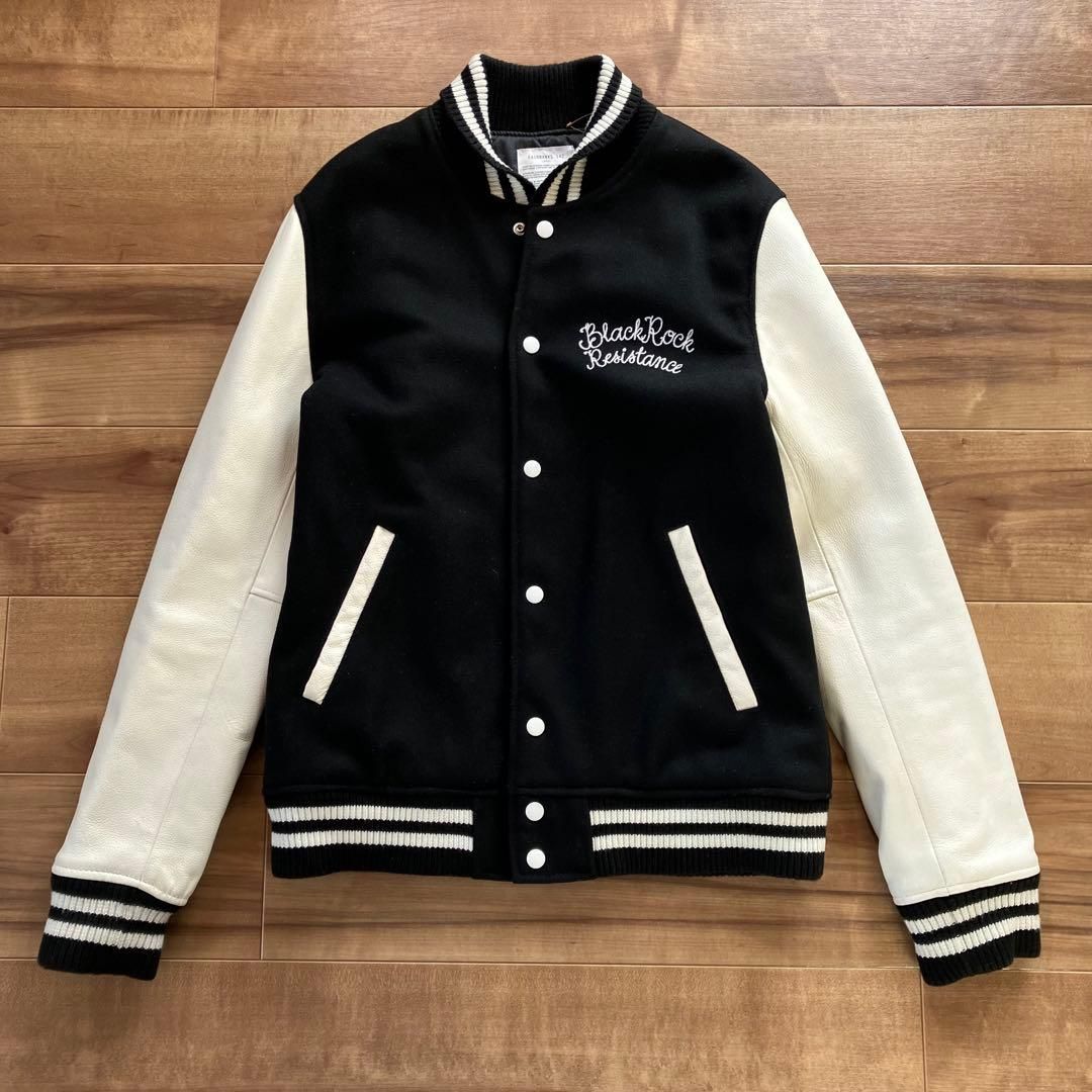 FAIRBANKS 142 AZUL レザージャケット 本革 スタジャン 黒 ウール