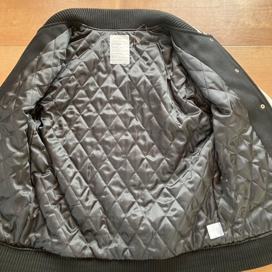 FAIRBANKS 142 AZUL レザージャケット 本革 スタジャン 黒 ウール