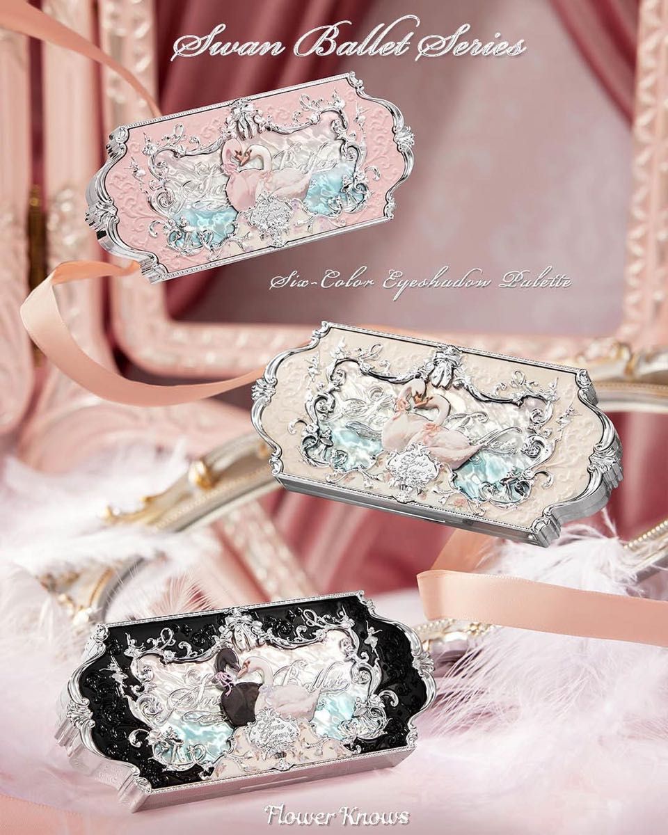 新品未開封】フラワーノーズ スワンバレエシリーズ 白鳥 アイシャドウ