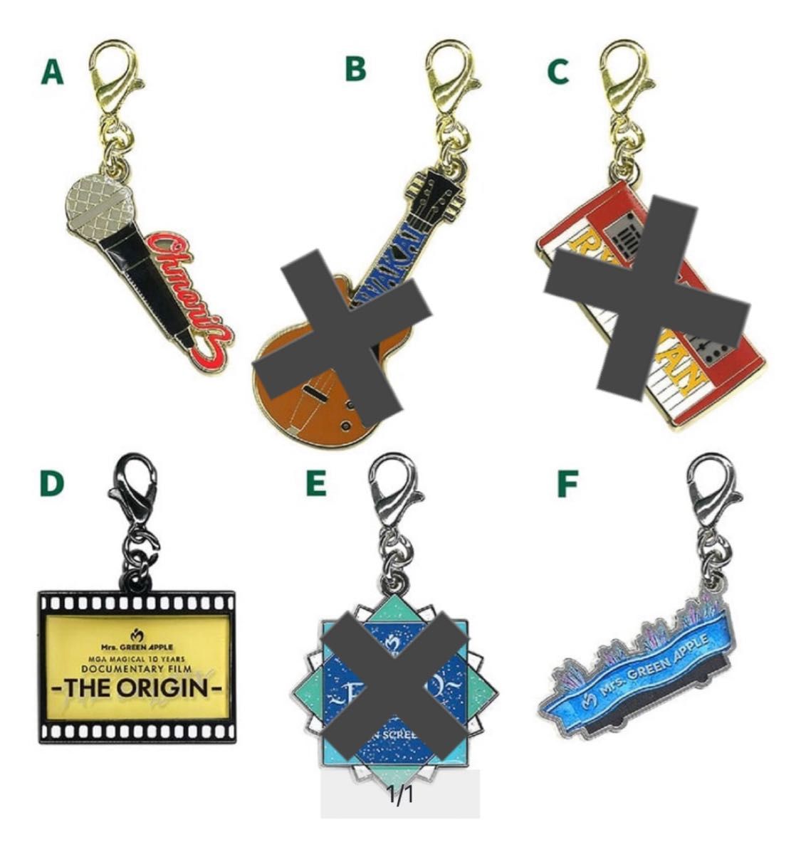 ミセスグリーンアップル 映画 メタルチャームコレクション 3種｜Yahoo