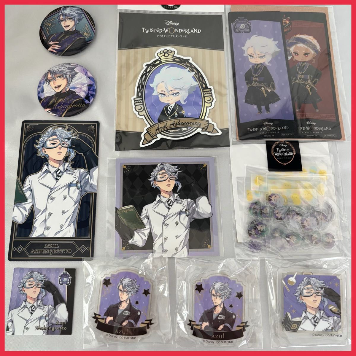 早い者勝ち ツイステ オクタヴィネル寮 アズールまとめ売り 缶バッジ