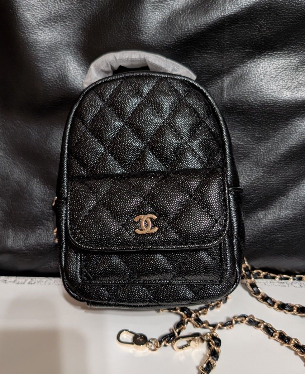 CHANEL シャネル ノベルティ キルティング ミニリュック 黒｜Yahoo