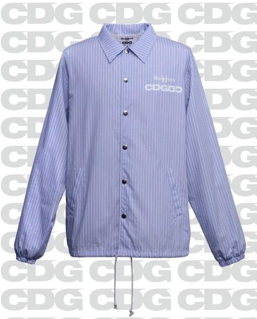 サイズM CDG G-DRAGON CLASSIC COACH JACKET stripe コムデギャルソン
