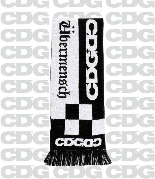 CDG G-DRAGON Checkered Stole White/Black コムデギャルソン ストール