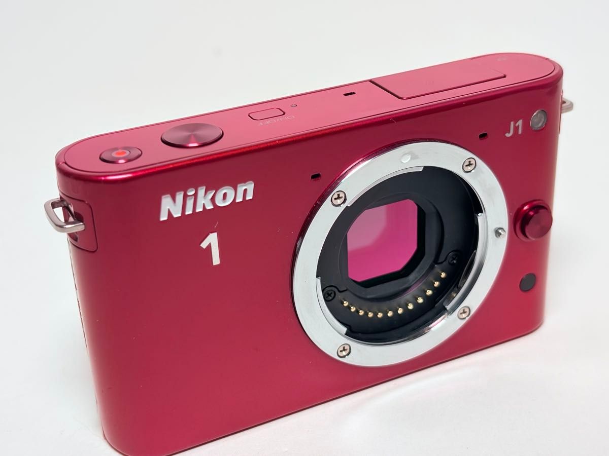 僅か1987ショット ニコン Nikon 1 J1 ボディ レッド｜Yahoo!フリマ（旧