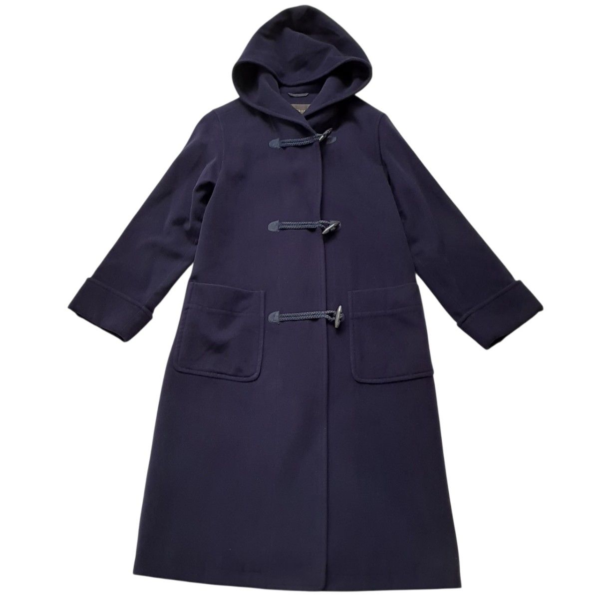 ポールスチュアート ダッフルコート ネイビー ロング アンゴラ混 9号 M