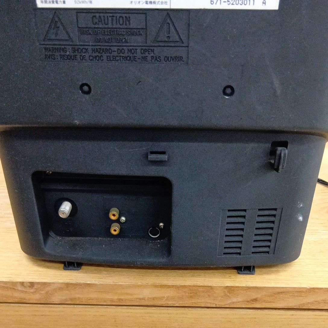 VHSビデオデッキ動作確認済み テレビデオ オリオン 15型フラットテレビ