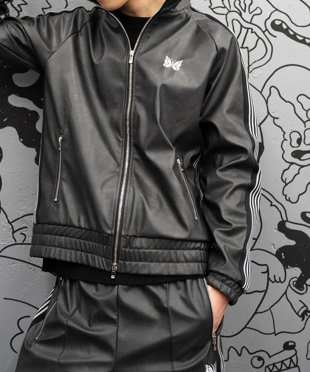 専用 needles LHP別注 25aw トラックジャケット レザー M｜Yahoo