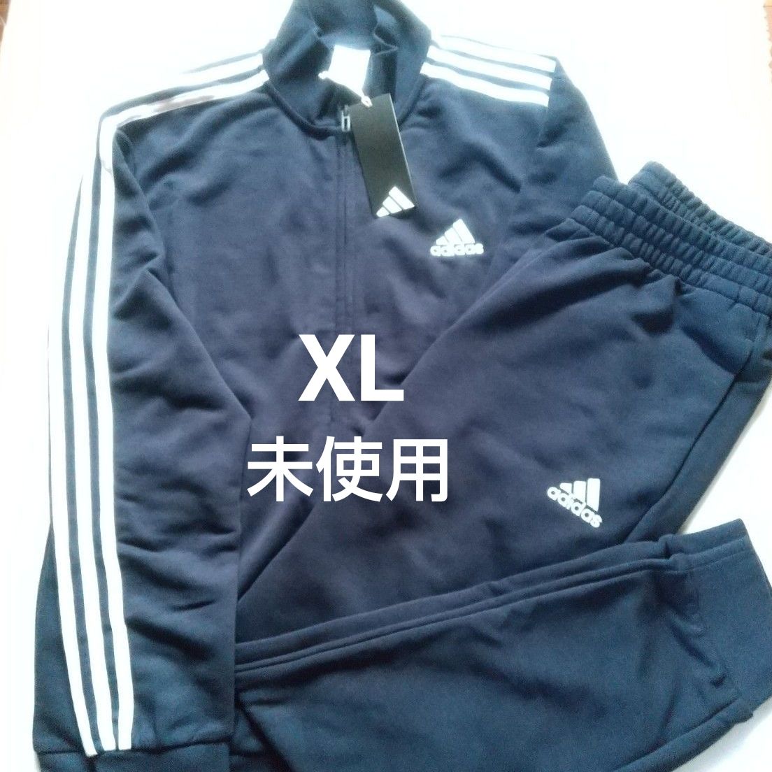 アディダス ジャージ 上下セット メンズ XL ネイビー／ホワイトライン