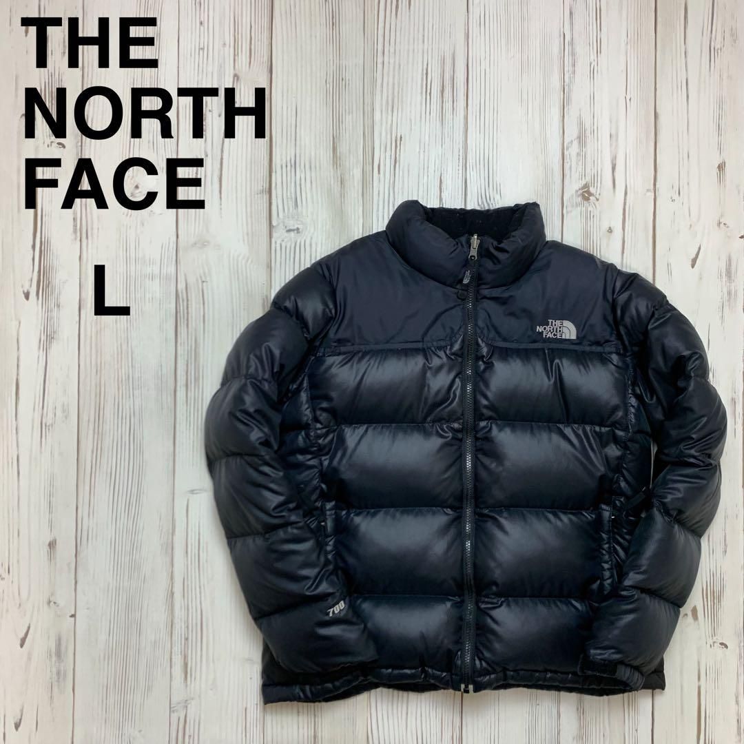 美品 ザノースフェイス ヌプシ ダウンジャケット 刺繍ロゴ レディース