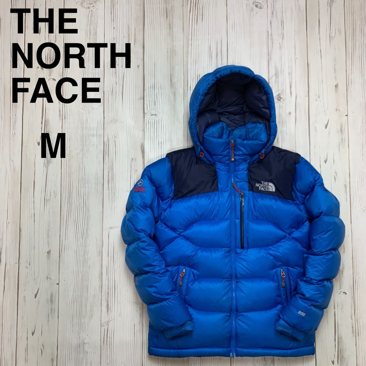 ザノースフェイス ローツェ ダウンジャケット サミット メンズ M 青
