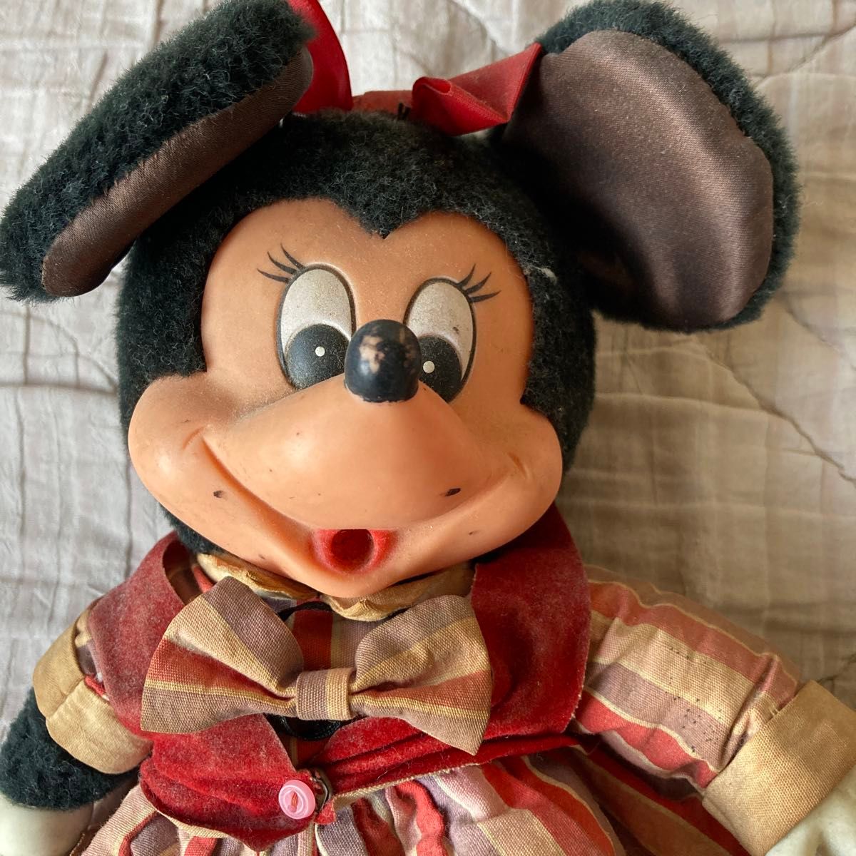 レア 1980年代品】ヤングエポック社 ミニーマウスぬいぐるみ