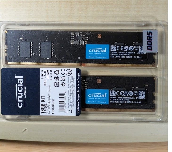 DDR5-5200 16GB (2x8GB) メモリセット メモリー ddr5 16gb×2枚 5200