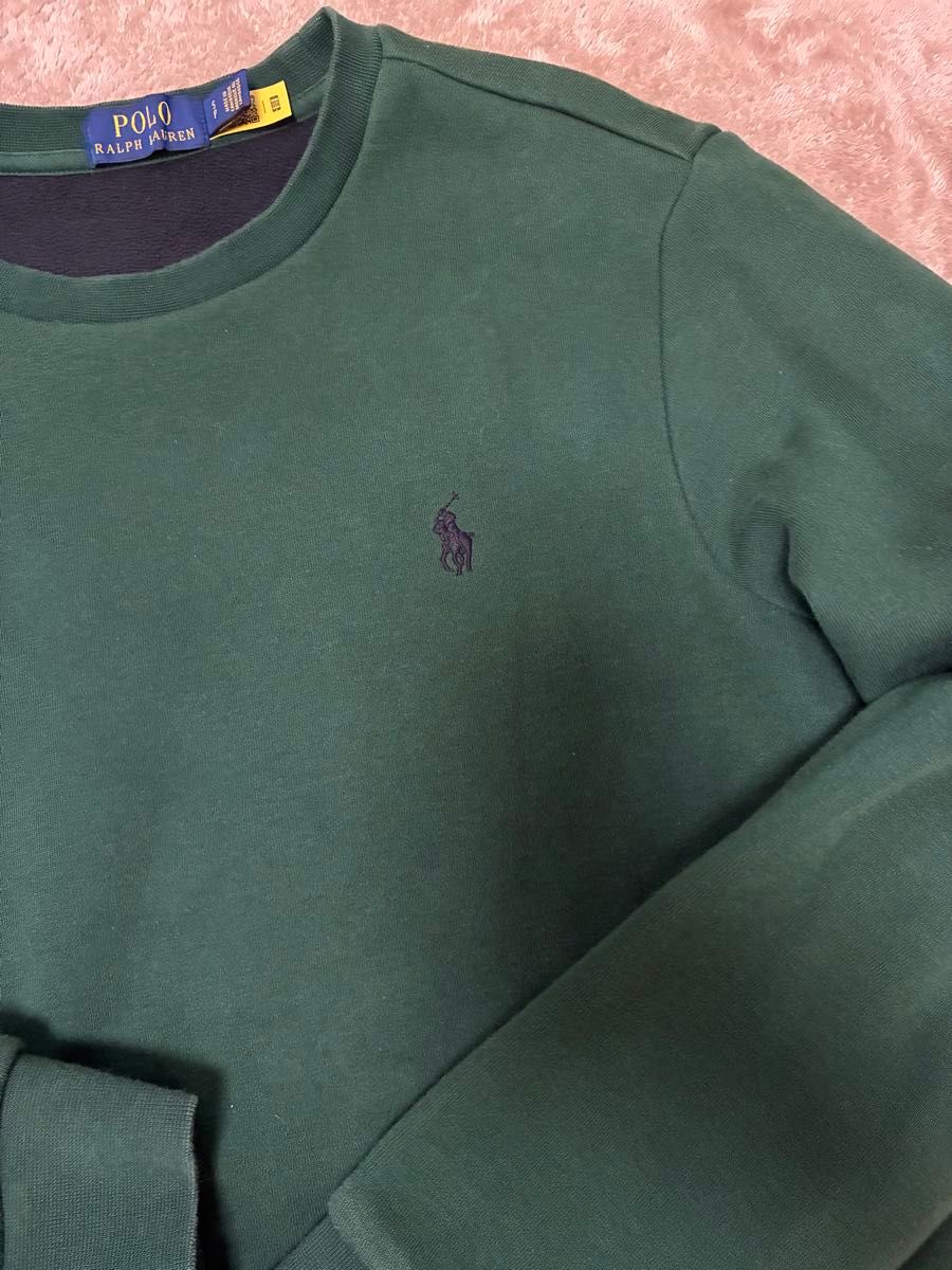 現行QRコード付】POLO RALPH LAURENグリーントレーナー ラルフローレン