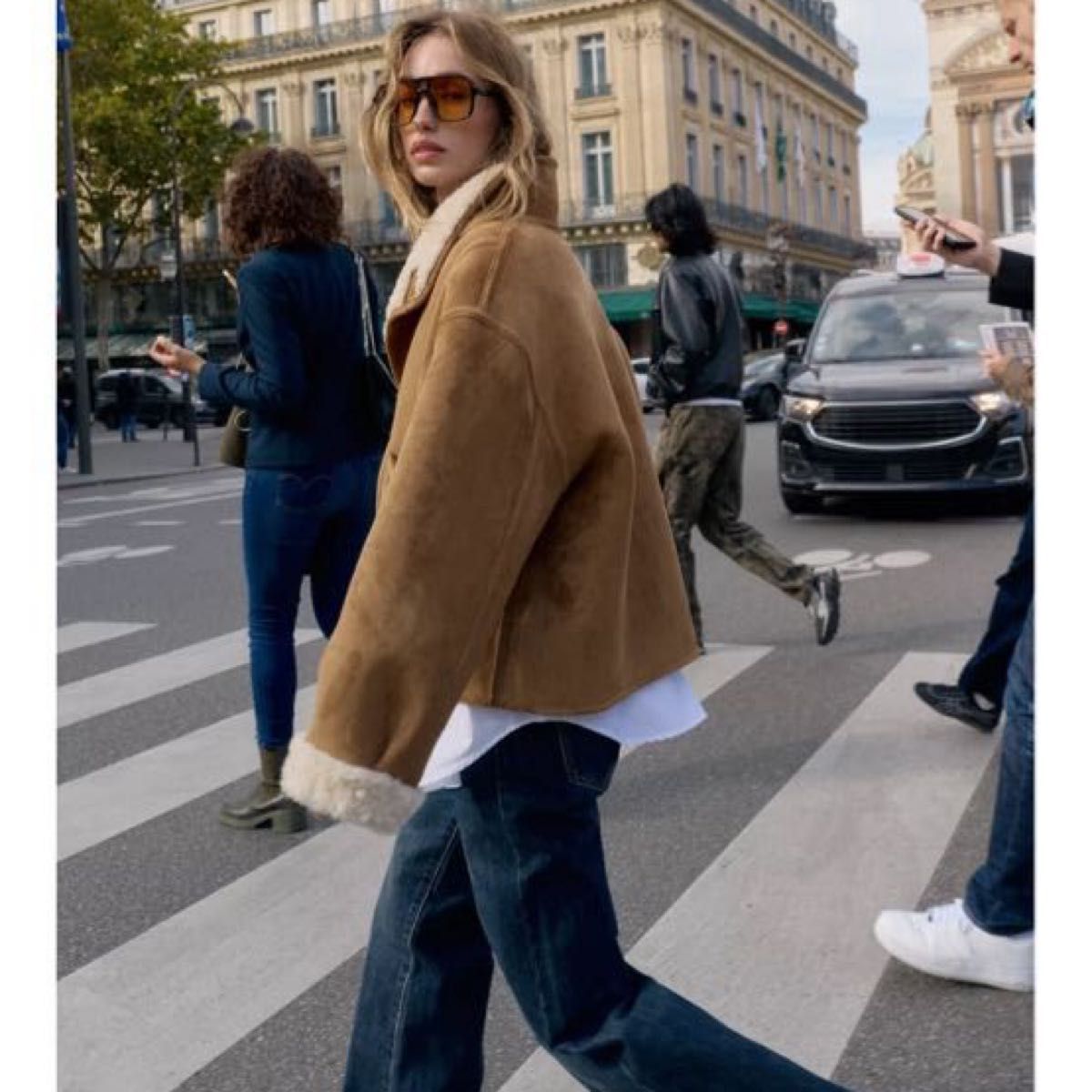 タグ付き新品 ZARAのリバーシブルダブルフェイスジャケット Mサイズ