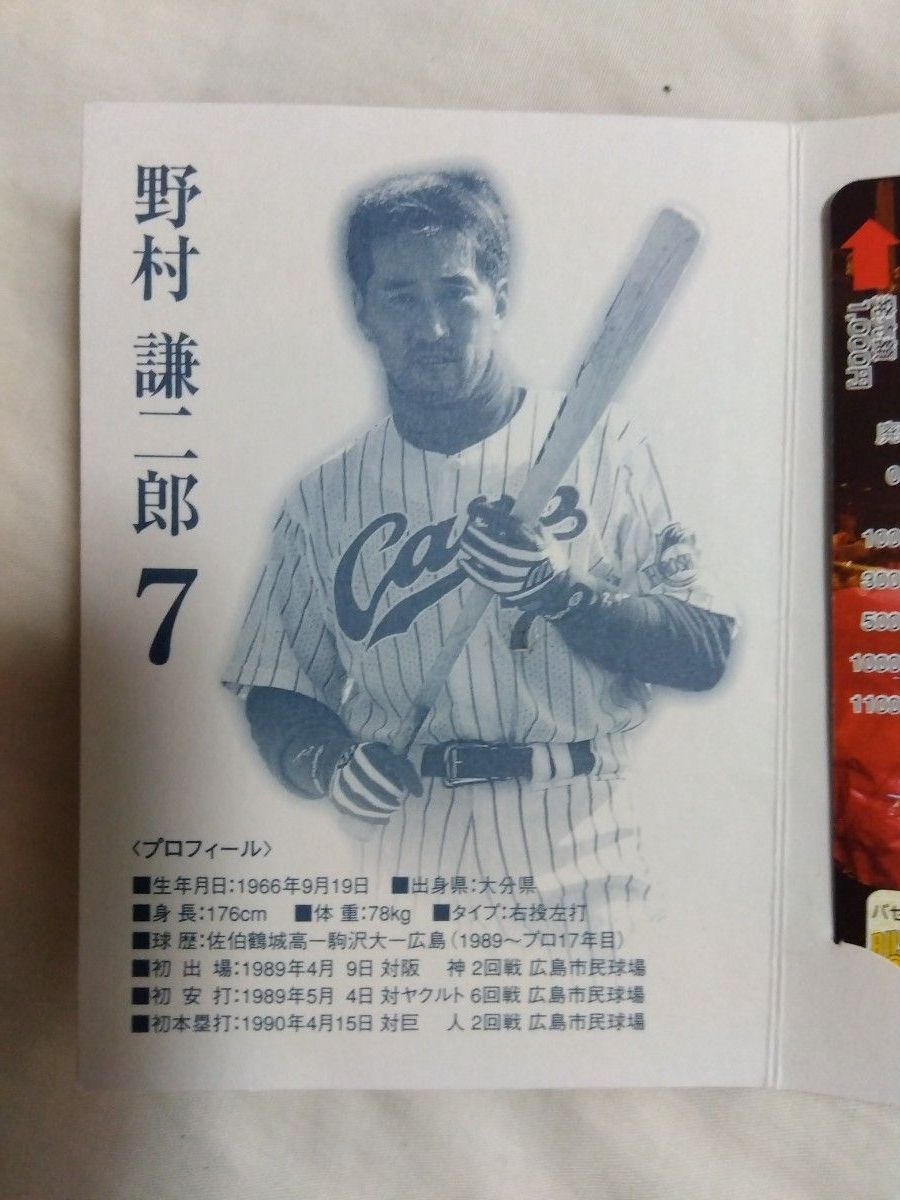 広島東洋カープ 野村謙二郎2000本安打記念カード｜Yahoo!フリマ（旧