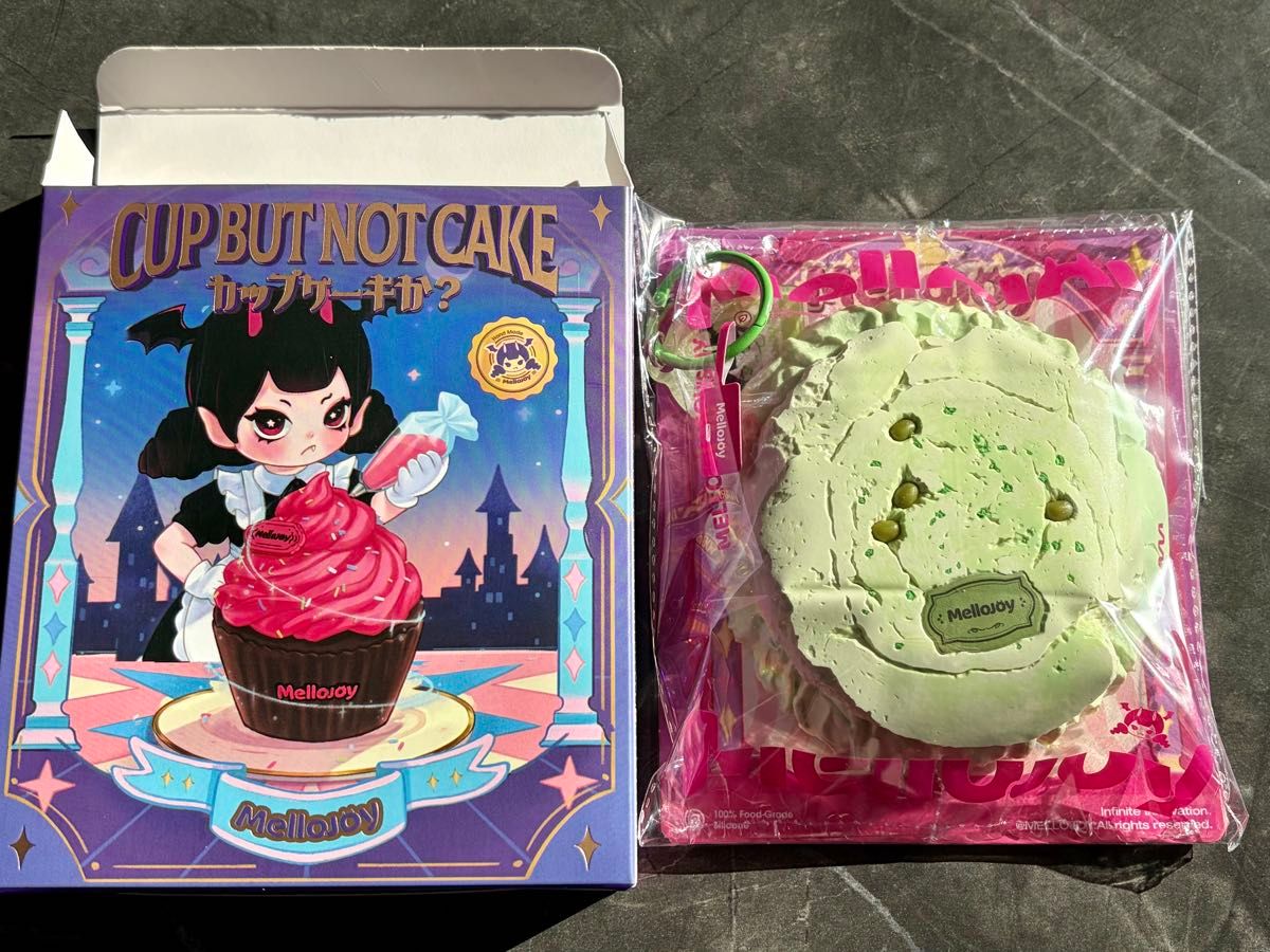 メロジョイ mellojoy スクイーズ カップケーキか グリーンティー