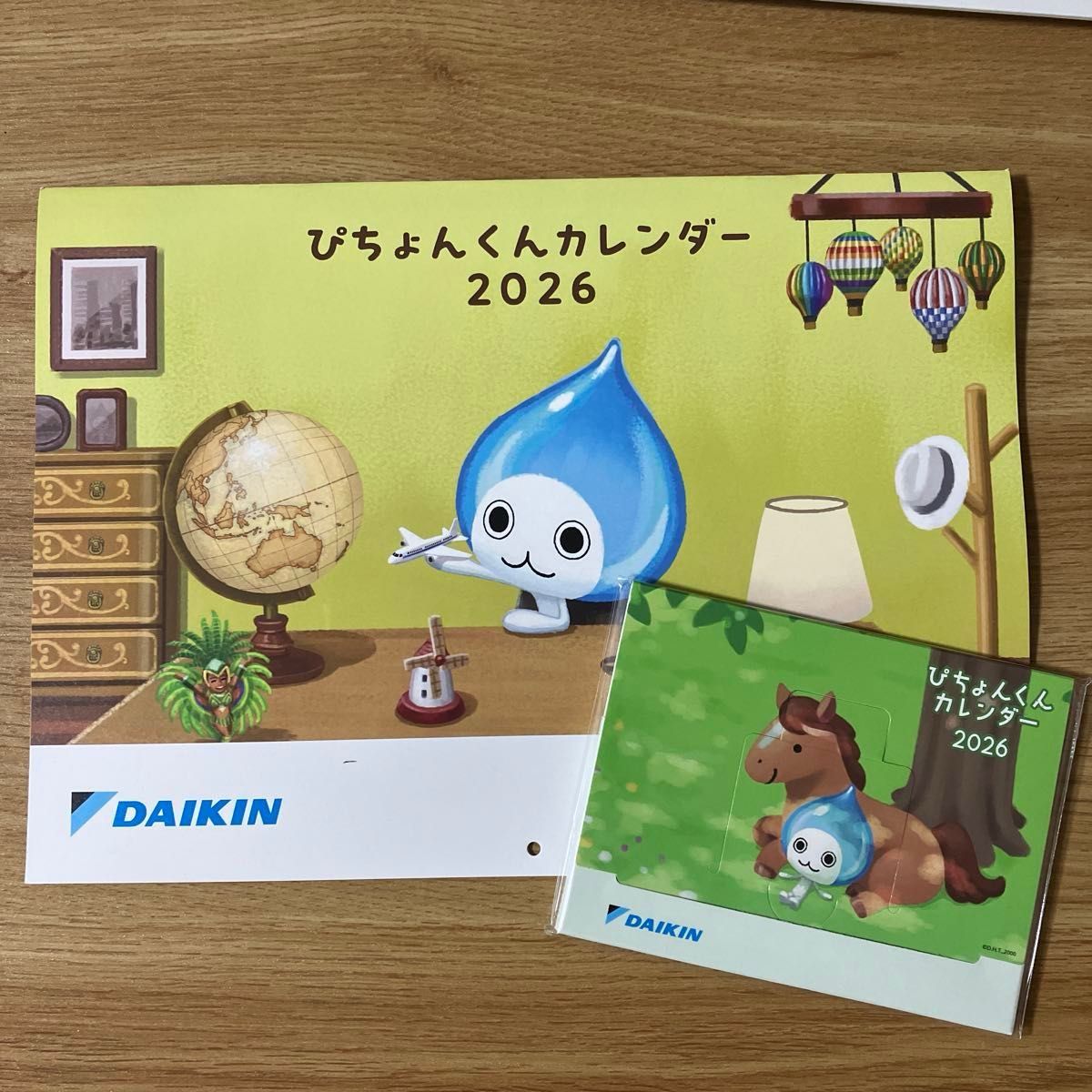 2026年 DAIKIN ダイキン ぴちょんくん カレンダー 2026 壁掛け 卓上 2