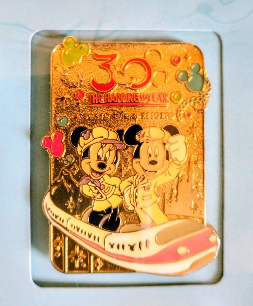 ディズニー 30周年 THE HAPPINESS YEAR ミッキー ミニー ピンバッジ