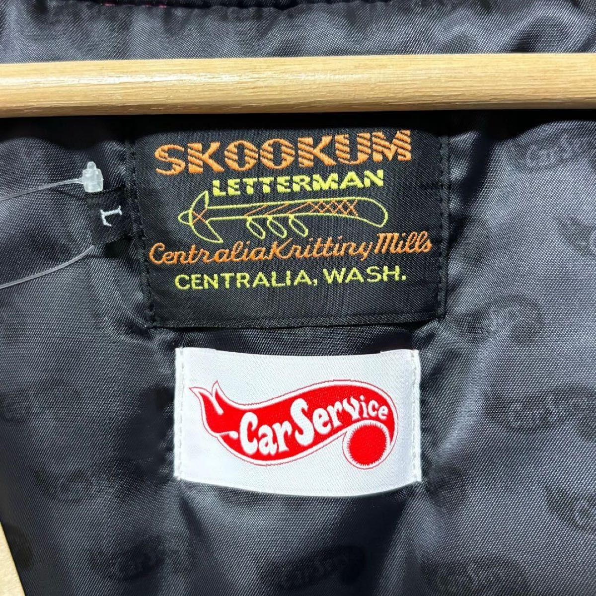 新品希少 カーサービス × スクーカム アワード ジャケット ボルドー