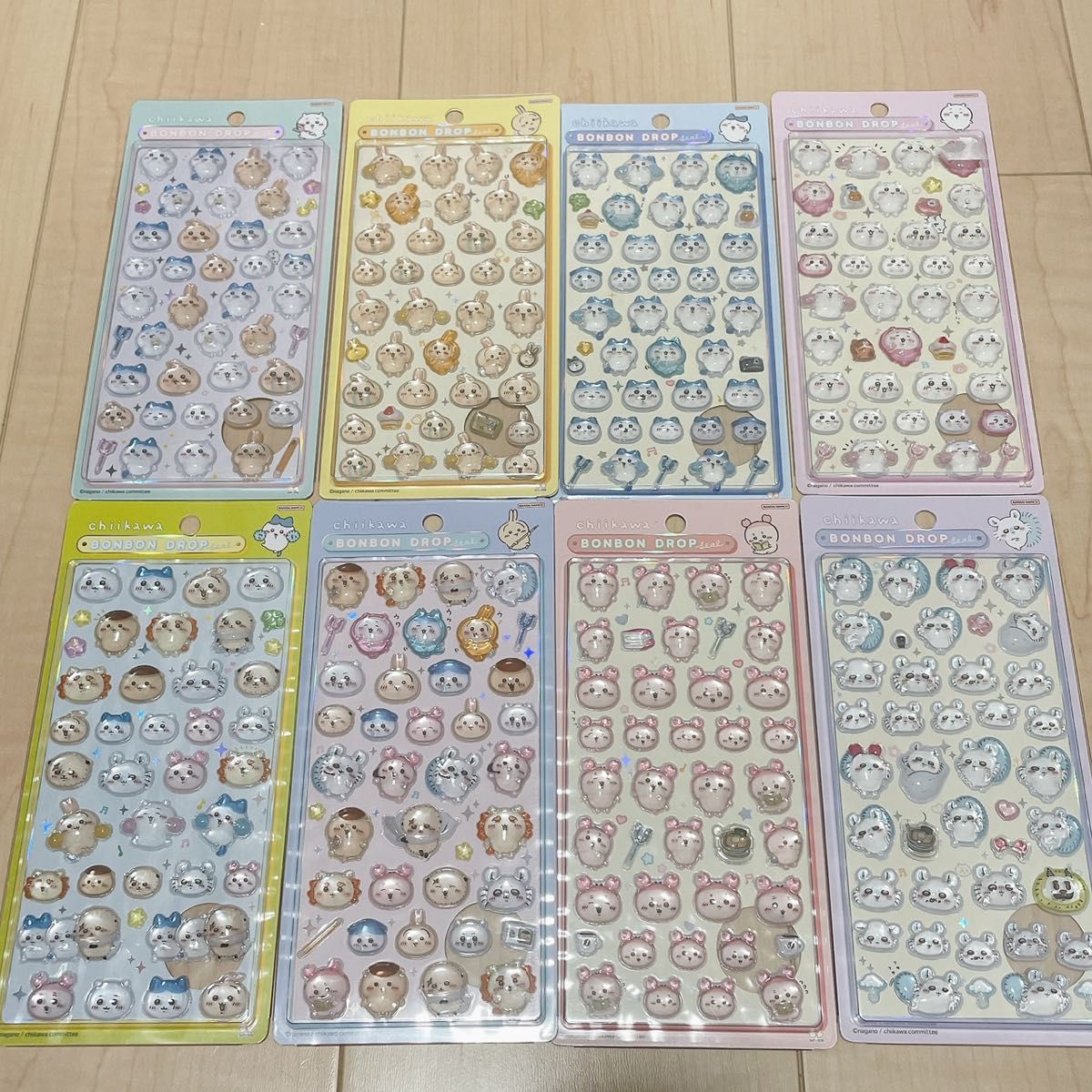 正規品ちいかわ 第1弾 第2弾 ボンボンドロップシール コンプリート 8種