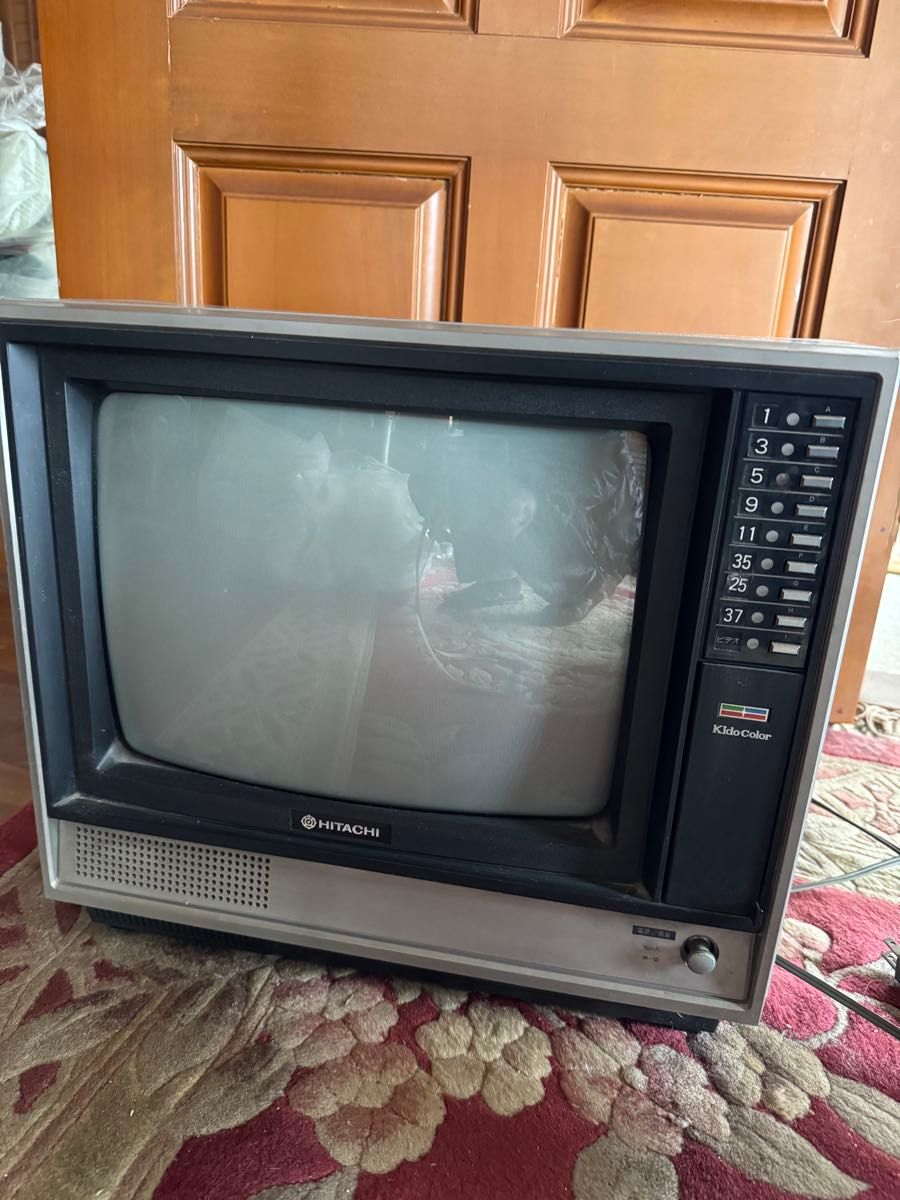 HITACHI Kido Color ブラウン管テレビ レトロ ビンテージ｜Yahoo