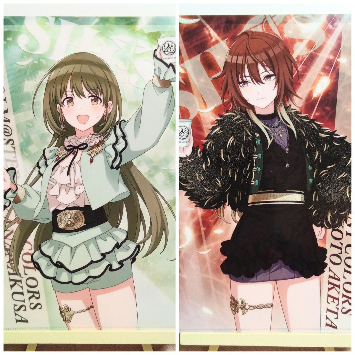 クリアファイル2枚】 七草にちか 緋田美琴 アイドルマスターシャイニー