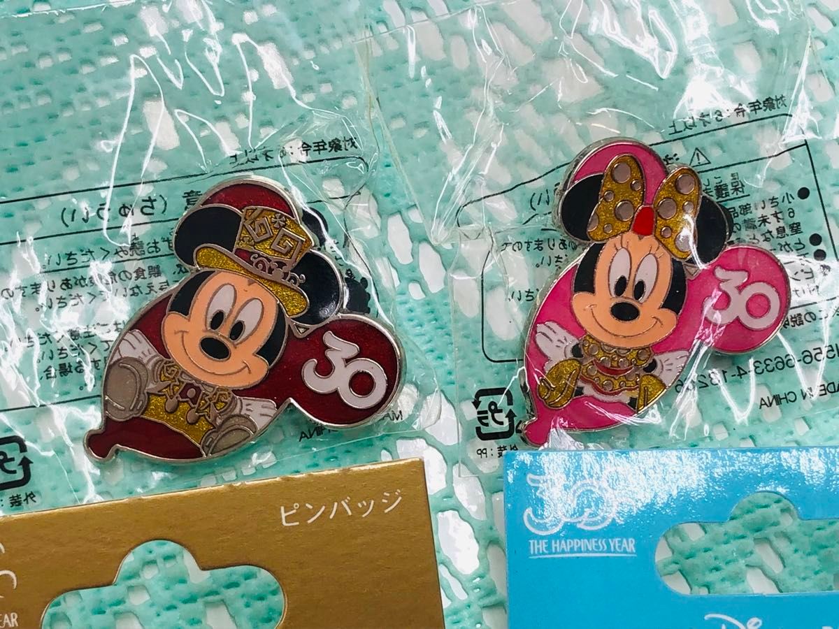 未使用】TDL ディズニーランド 30周年 ピンバッジ TDR ミッキー disney