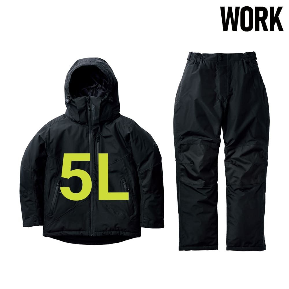 ワークマン イージス防水防寒スーツ WORK プロブラック 5L 新品未使用