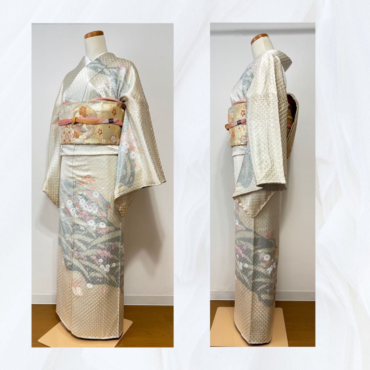 訪問着フルセット 訪問着 袋帯 帯揚げ 帯締め 4点セット 結婚式 披露宴