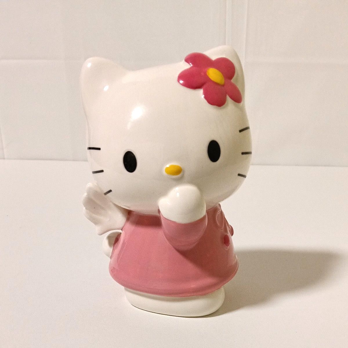 サンリオ Hello Kitty ハローキティ 陶器製 貯金箱 1997年当時物