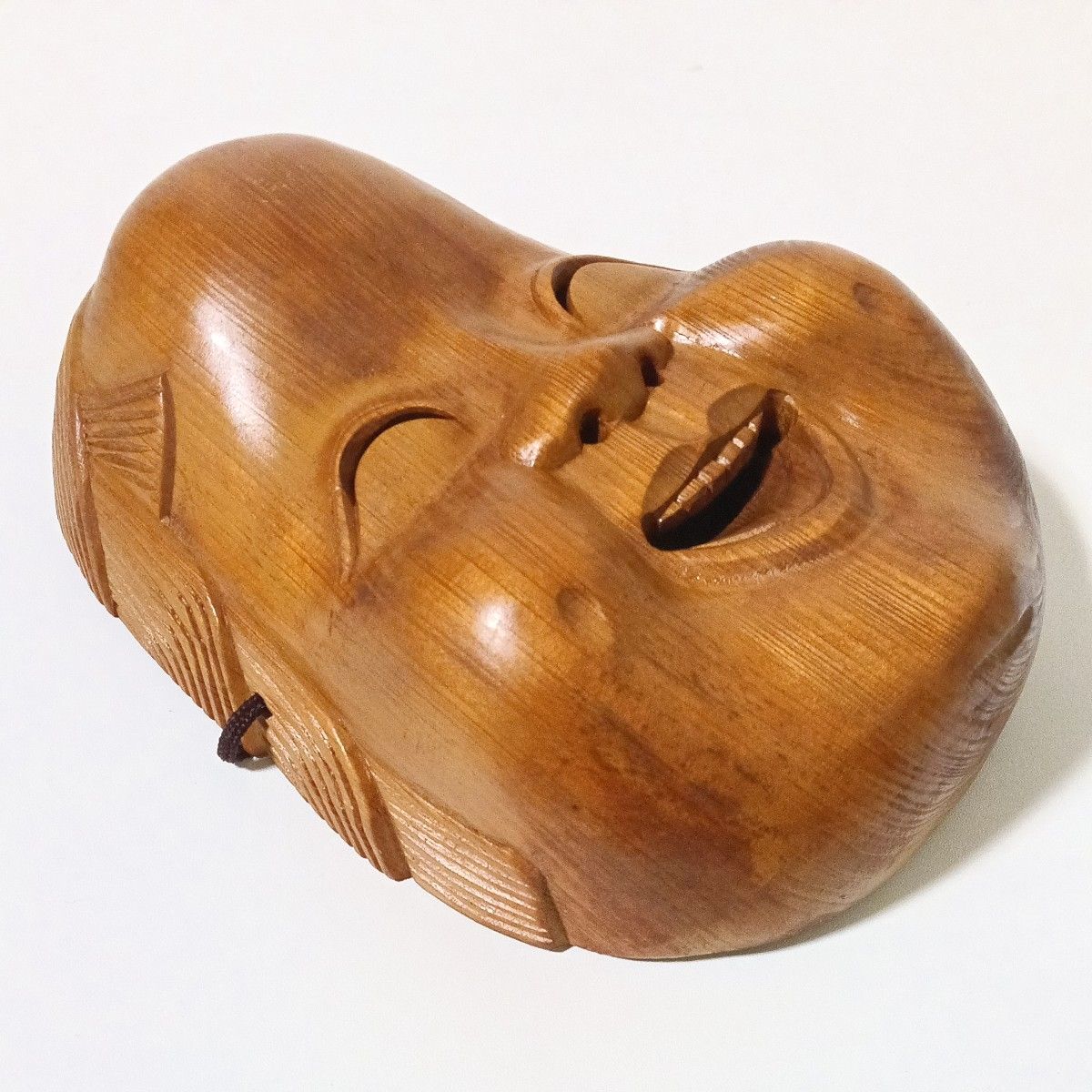 木彫り お面 般若 ひょっとこ おかめ 3点セット 魔除け 工芸品 木製