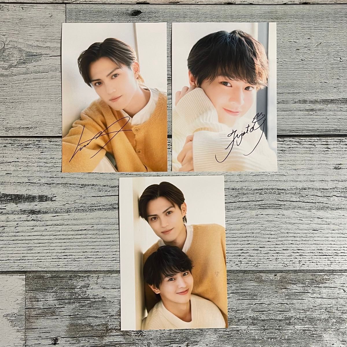 バラ売り不可】藤本洸大 簡秀吉 JUNON限定ブロマイド 複製サイン入り3