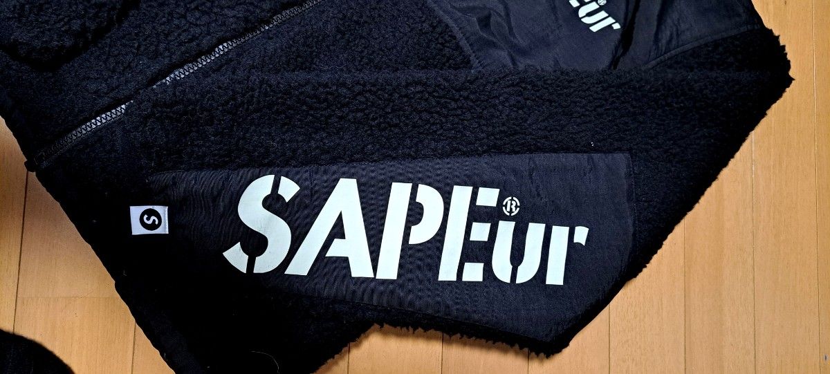 SAPEur サプール ボアジャケット フリースジャケット ブラック｜Yahoo