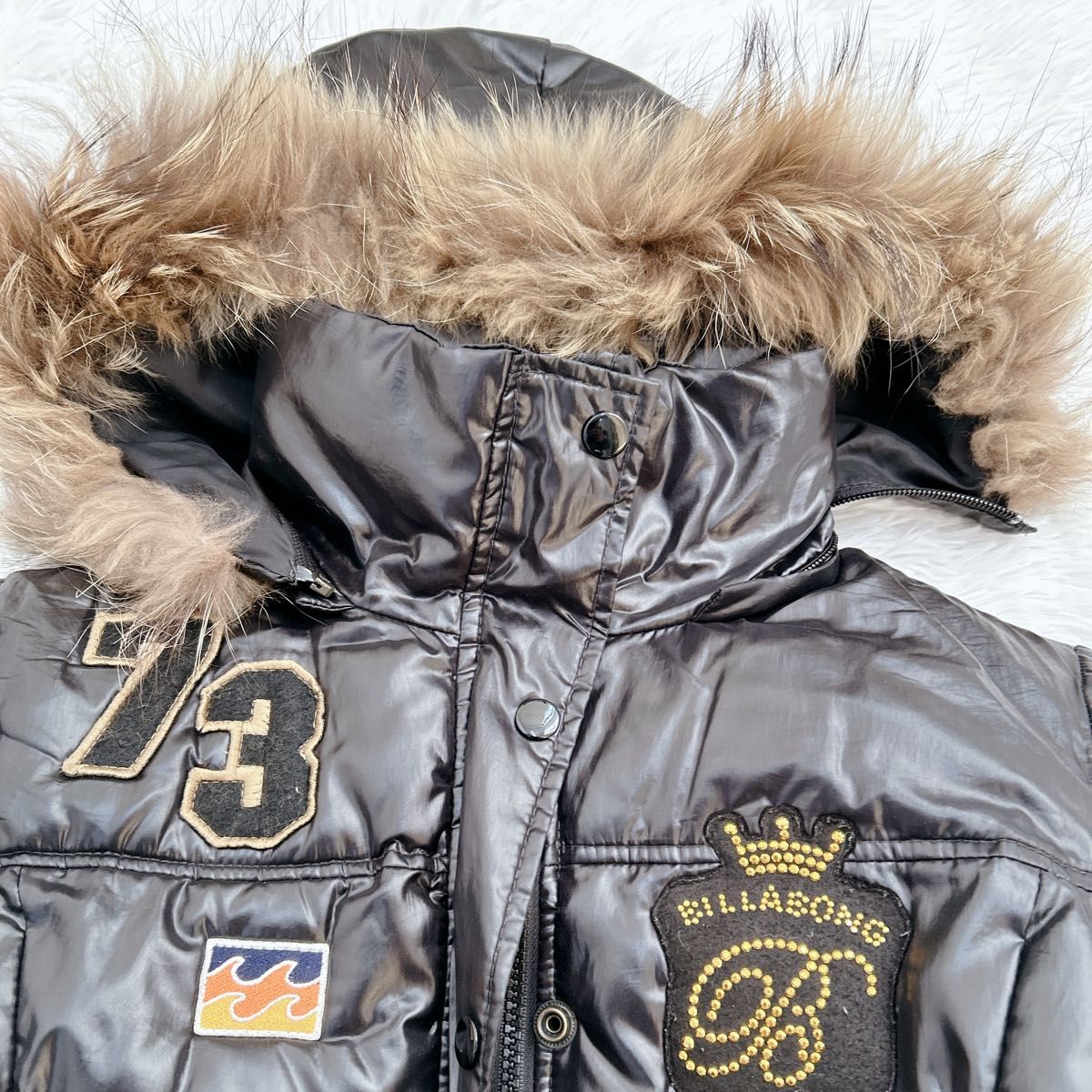 00s【archive】n2b/ファーダウンジャケット/Y2K/光沢/短丈/｜Yahoo