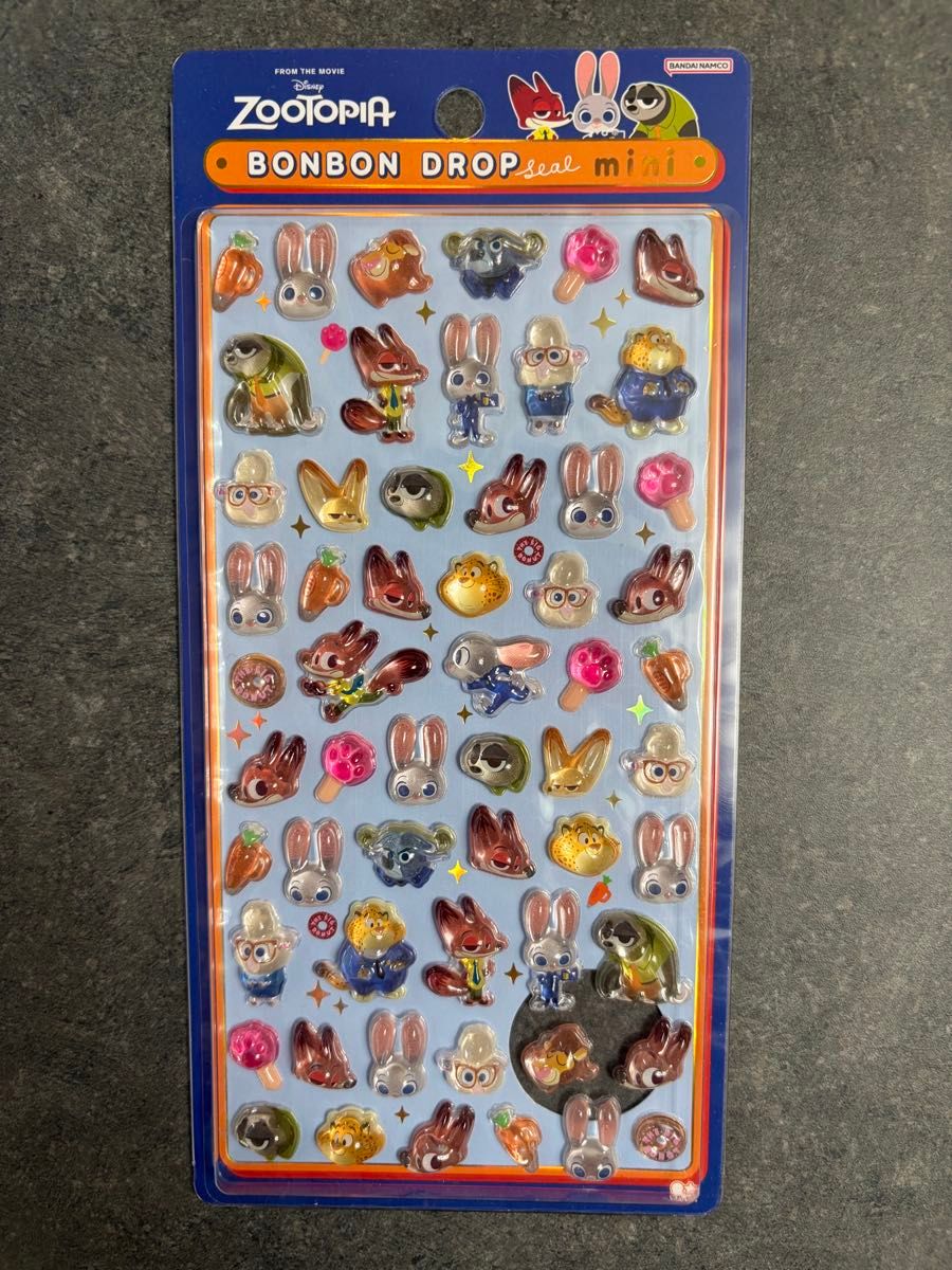 ズートピア ボンボンドロップシールミニ ディズニー Disney 正規品