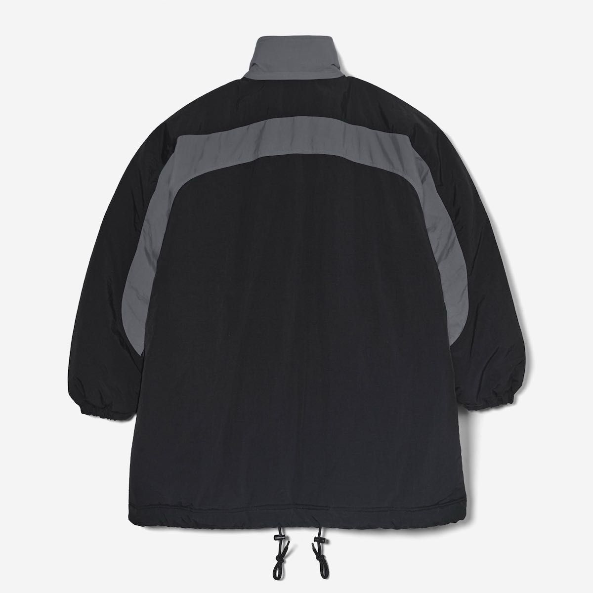 PADDED NYLON BENCH COAT (BLACK/GRAY) Lサイズ ENNOY ベンチコート