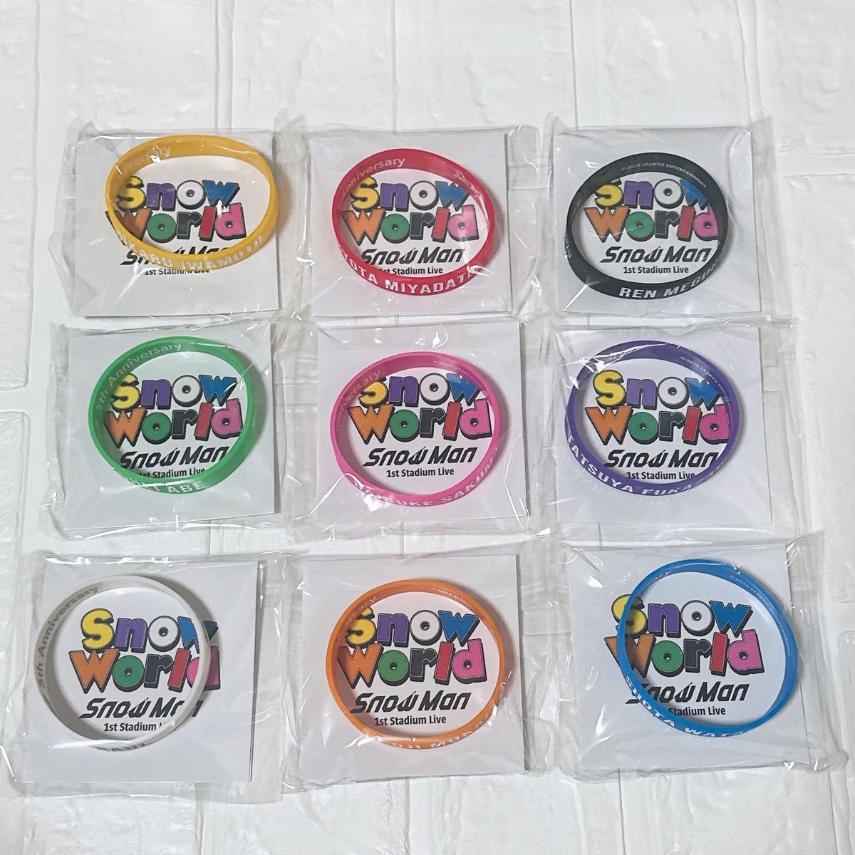 SnowMan ラバーバンド 9人 セット スノ｜Yahoo!フリマ（旧PayPayフリマ）