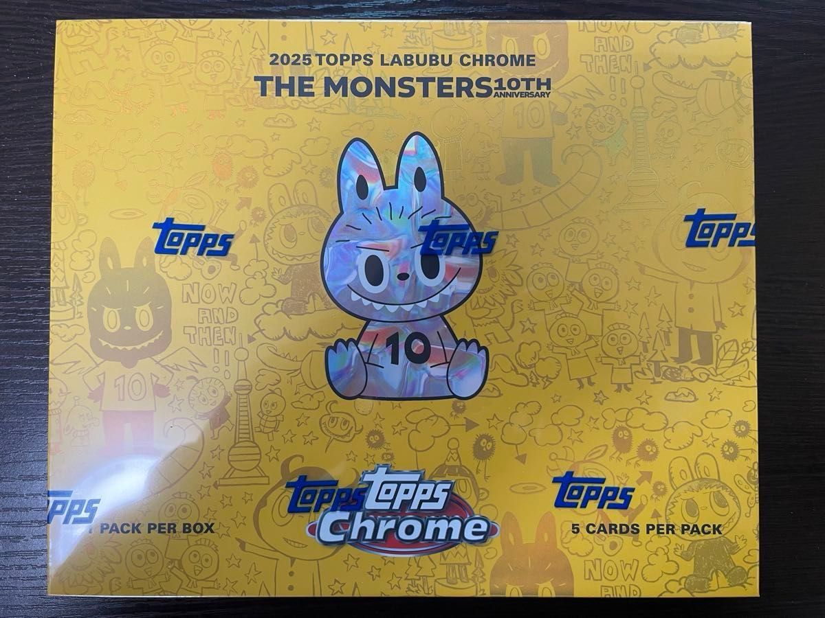 2025 topps chrome labubu 10th アニバーサリー ボックス ラブブ