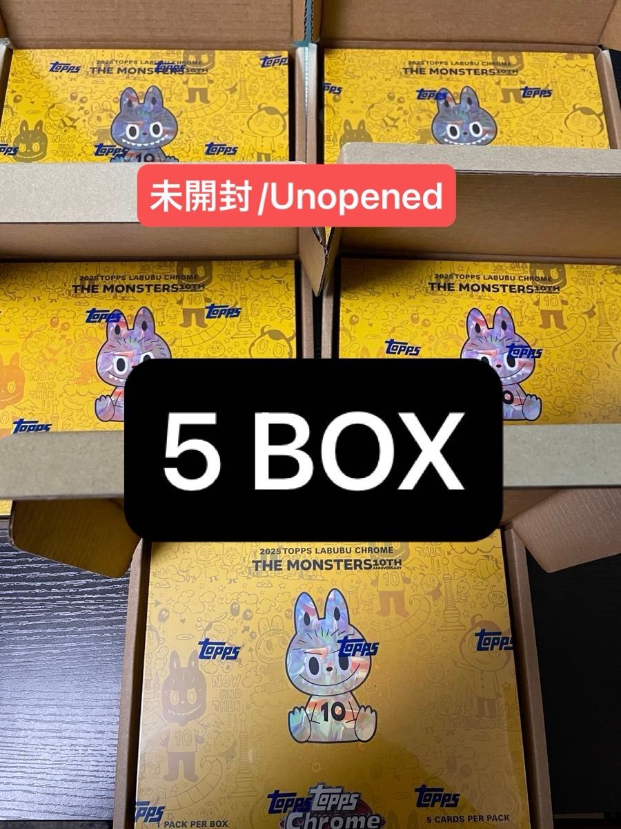 2025 topps chrome labubu 10th アニバーサリー ボックス ラブブ