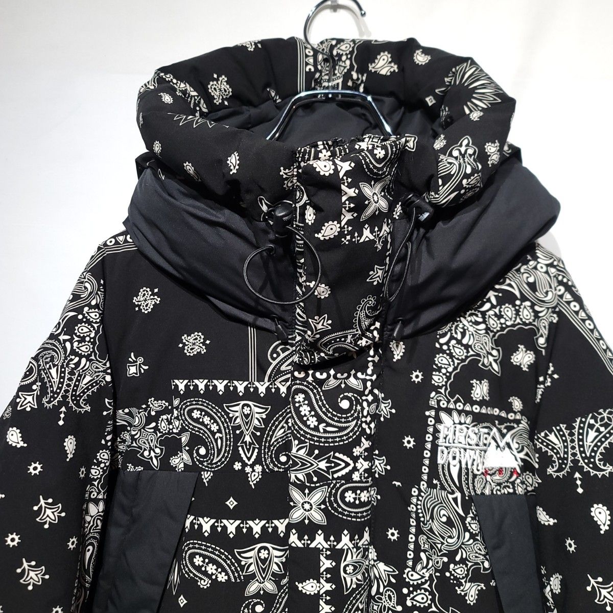 希少XL ファーストダウン×フリークスストア 別注 ペイズリー ダウン 黒