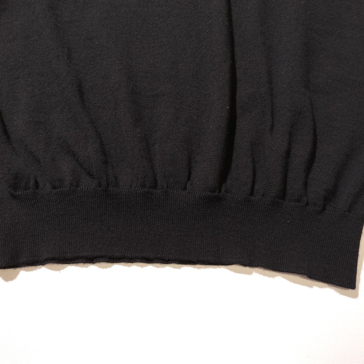 WIRROW ウィロー ウール タートルネック プルオーバー ニット ブラック