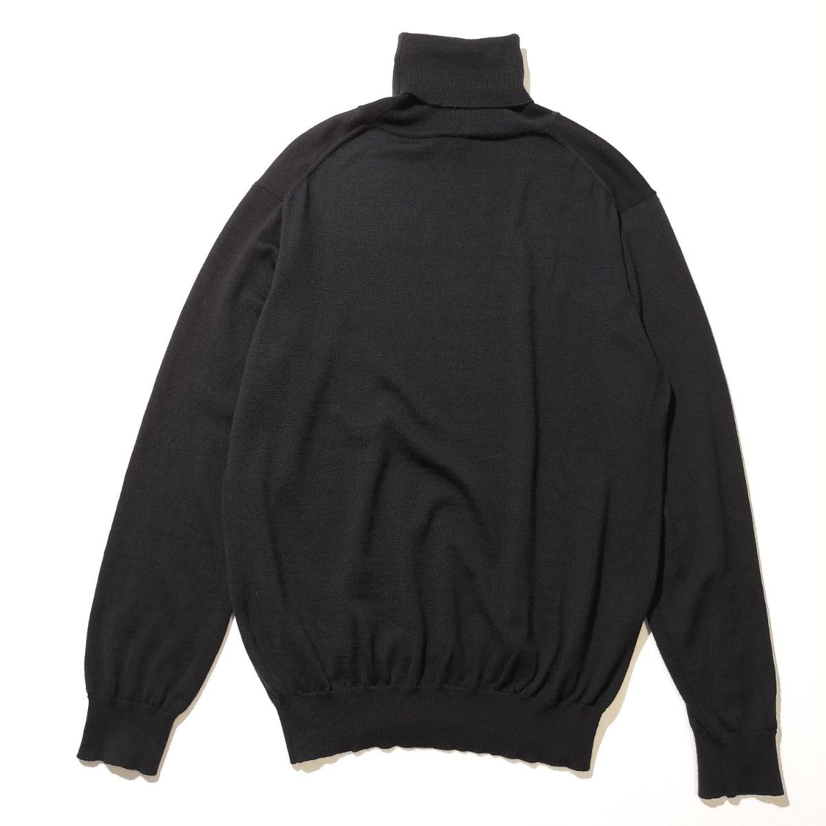 WIRROW ウィロー ウール タートルネック プルオーバー ニット ブラック